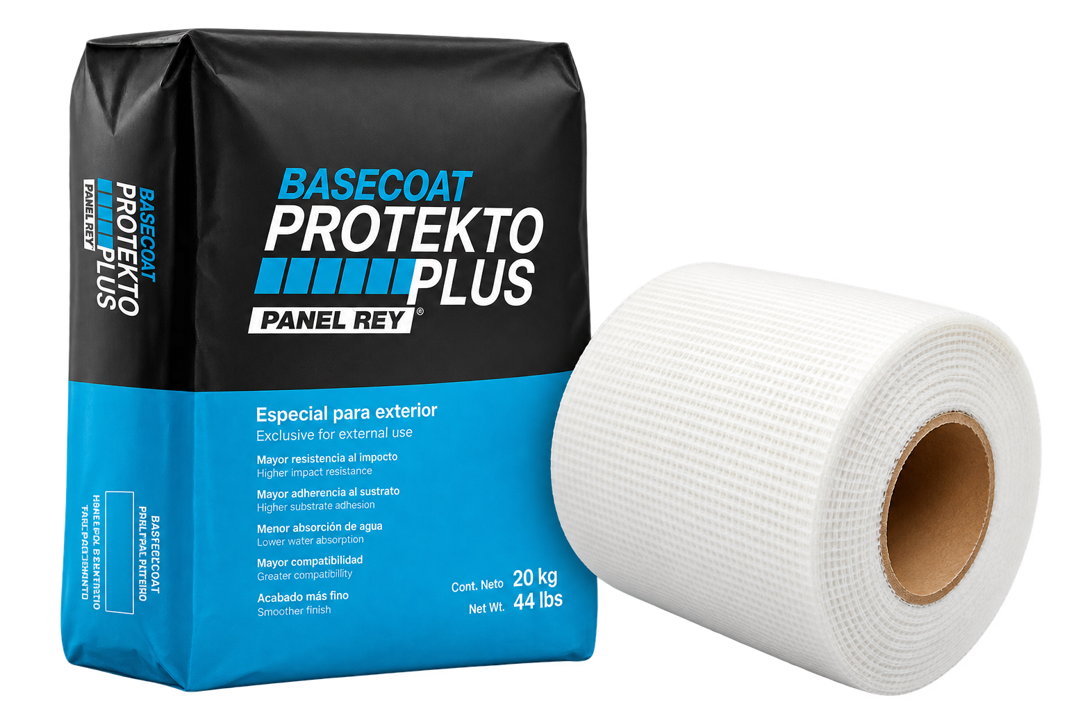 basecoat + cinta malla