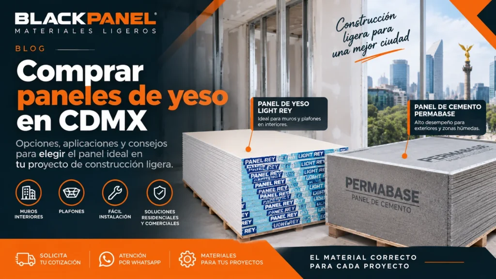 comprar paneles de yeso y cemento